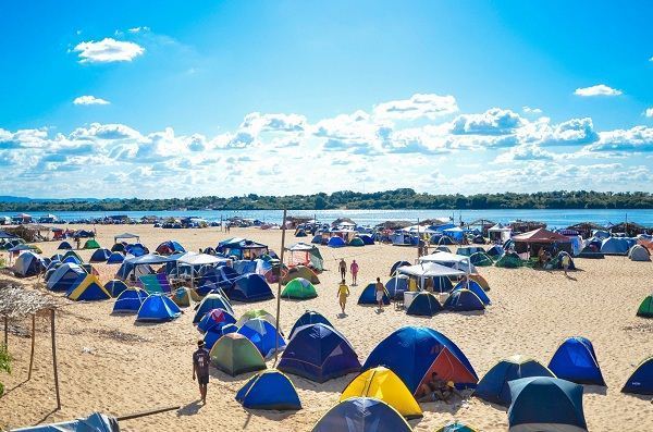Praias em rios no interior do Pará